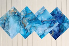 Light Blue Alcohol Ink Digital Paper Bundle Product Image 3