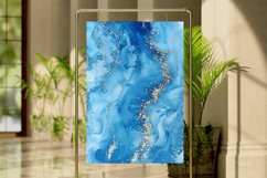 Light Blue Alcohol Ink Digital Paper Bundle Product Image 4