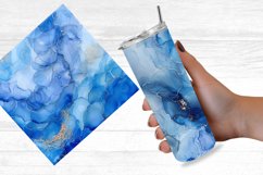 Light Blue Alcohol Ink Digital Paper Bundle Product Image 5