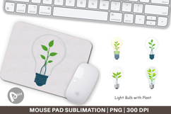 Mouse Pad Light Bulb with Plant Product Image 1