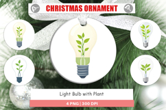 Ornament Light Bulb with Plant Product Image 1