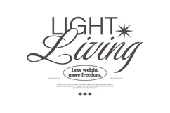 Light Living Typography Quotes T-shirt Design Product Image 1