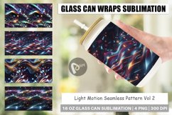 Glass Can Wraps Light Motion Pattern Product Image 1