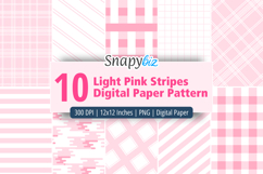 Light Pink Stripes Digital Paper Pattern Product Image 1