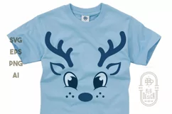 Reindeer with Freckles | Cute Reindeer for Christmas SVG Product Image 3