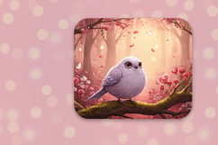 Light purple bird in fantasy forest Product Image 3