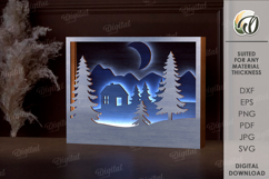Light Up Wall Art Laser Cut. Led Wall Decor SVG Product Image 1