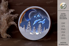 Light Up Wall Art Laser Cut. Led Wall Decor SVG Product Image 1