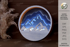 Light Up Wall Art Laser Cut. Led Wall Decor SVG Product Image 1