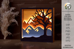Light Up Wall Art Laser Cut. Led Wall Decor SVG Product Image 1