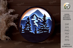 Light Up Wall Art Laser Cut. Led Wall Decor SVG Product Image 1