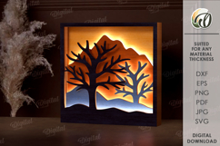 Light Up Wall Art Laser Cut. Led Wall Decor SVG Product Image 1