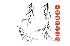 Minimalist Lightning SVG Collection Product Image 1