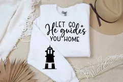 Let Go He Guides You Sleeve SVG, Motivational SVG Design Product Image 3