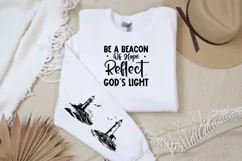 Be A Beacon Of Hope Sleeve SVG, God SVG Design, Faith SVG Product Image 3
