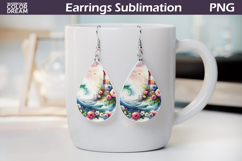 Sea Teardrop Earrings |Ocean Teardrop Earrings Product Image 1