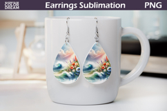 Sea Teardrop Earrings |Ocean Teardrop Earrings Product Image 1