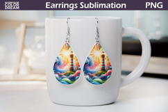 Sea Teardrop Earrings |Ocean Teardrop Earrings Product Image 1