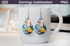 Sea Teardrop Earrings |Ocean Teardrop Earrings Product Image 1