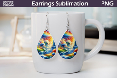 Sea Teardrop Earrings |Ocean Teardrop Earrings Product Image 1
