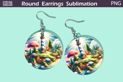 Lighthouse Round Earrings | Ocean Earrings Product Image 1