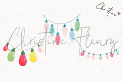 Cute Christmas Lights Clipart | Christmas PNG Product Image 3