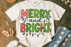 Merry And Bright PNG, Holiday PNG, Christmas Lights PNG Product Image 5