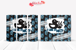 Like It Dirty | Waving 4x4 Duck | 20oz Tumbler Wrap Product Image 1