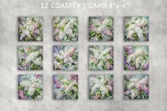Lilac color images, Collage Sheet for Coasters Product Image 2
