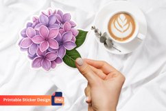 Lilac Flower Sticker, Floral Sticker, Lilac Blossom Art Product Image 1