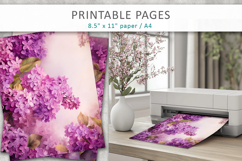 lilac flowers printable pages Product Image 3