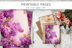 lilac flowers printable pages Product Image 5