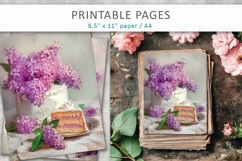 flowers junk journal, digital paper Product Image 3