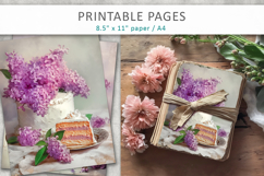 flowers junk journal, digital paper Product Image 4