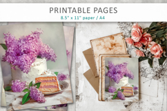 flowers junk journal, digital paper Product Image 7