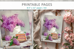 flowers junk journal, digital paper Product Image 8