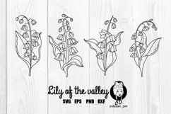 Lily of the valley hand drawn svg Product Image 1