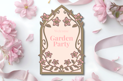 Lilies Stained glass - 3 SVG layers Product Image 1