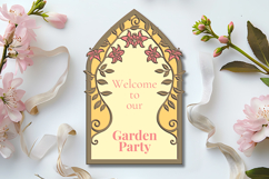 Lilies Stained glass - 4 SVG layers Product Image 1