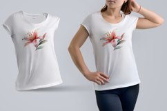 lilies clipart, Watercolor floral clipart , Bouquets Product Image 6