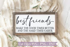 Best Friends SVG Files, Friendship SVG, Gift for Friend Product Image 1