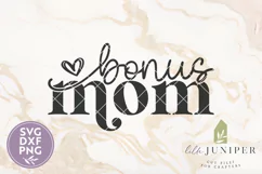 Bonus Mama SVG, Blended Family SVG, Stepmother Shirt Design Product Image 2