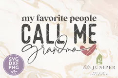 My Favorite People Call Me Grandma SVG, Grandmother Shirt Product Image 2