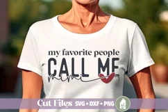 My Favorite People Call Me Mimi SVG, Mimi Shirt SVG Product Image 1
