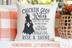 Chicken Coop Rules SVG, Wood Sign SVG, Chicken Sign Product Image 3