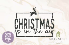 Christmas is in the Air SVG, Reindeer Shirt SVG Product Image 2