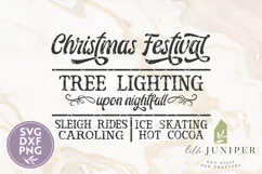 Christmas Festival SVG, Vintage Style Christmas Sign SVG Product Image 2