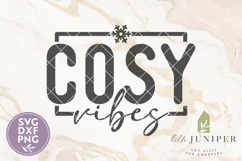 Cosy Vibes SVG, Winter Shirt Design, Christmas SVG Product Image 2