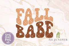 Retro Fall Babe SVG, Autumn Shirt SVG Product Image 2