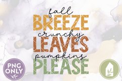 Fall Breeze, Crunchy Leaves, Pumpkins Please Sublimation Product Image 2